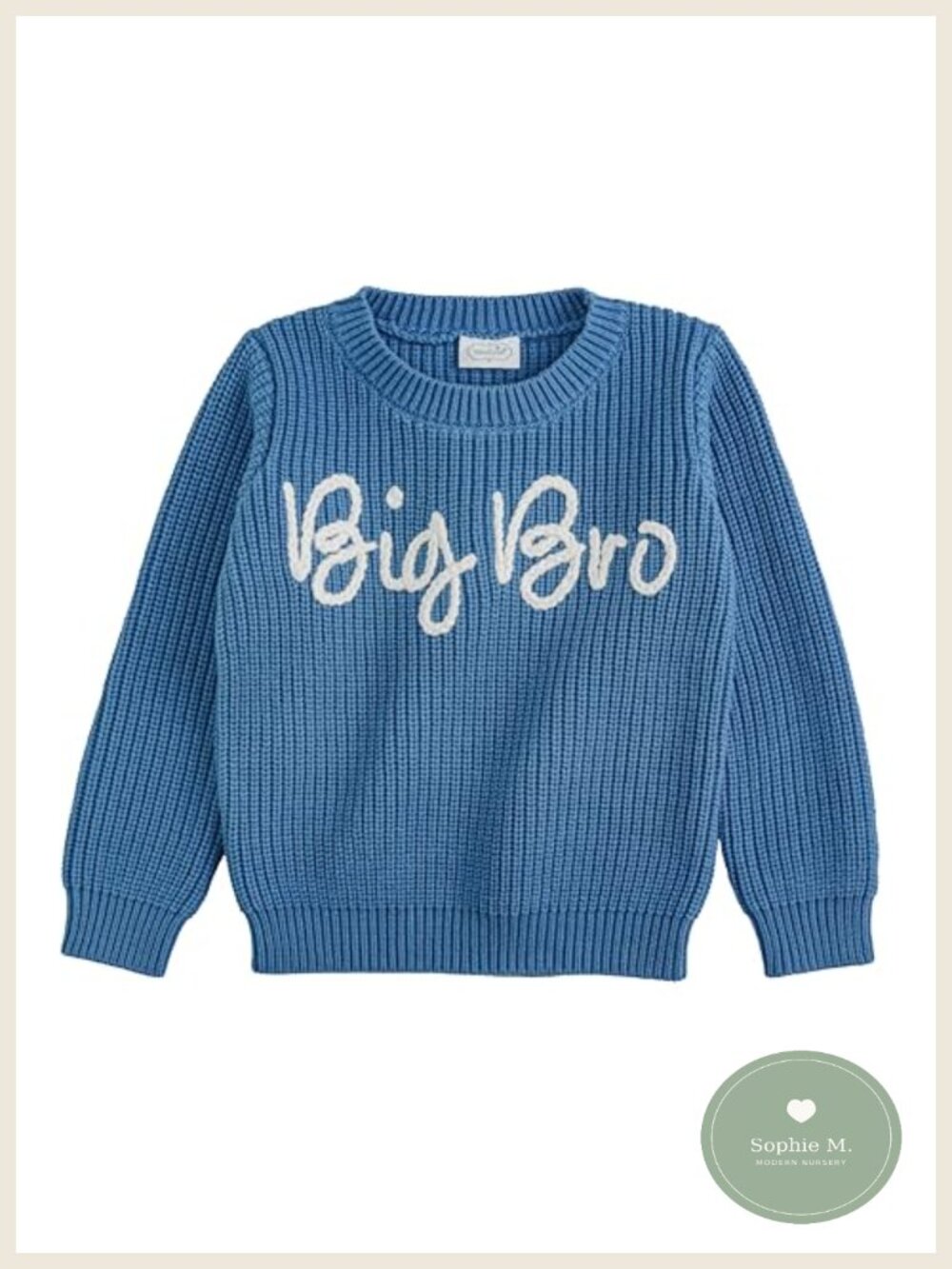 Boys Big Bro Sweater Cotton Graphic Pullover